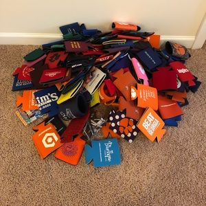 Assorted koozies — 132 total!
